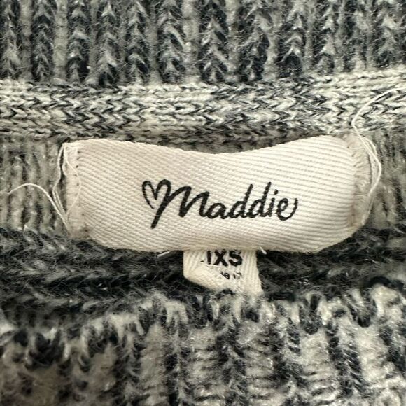 Maddie Junior XS stripe Sweater with Fringe Navy - Picture 3 of 5